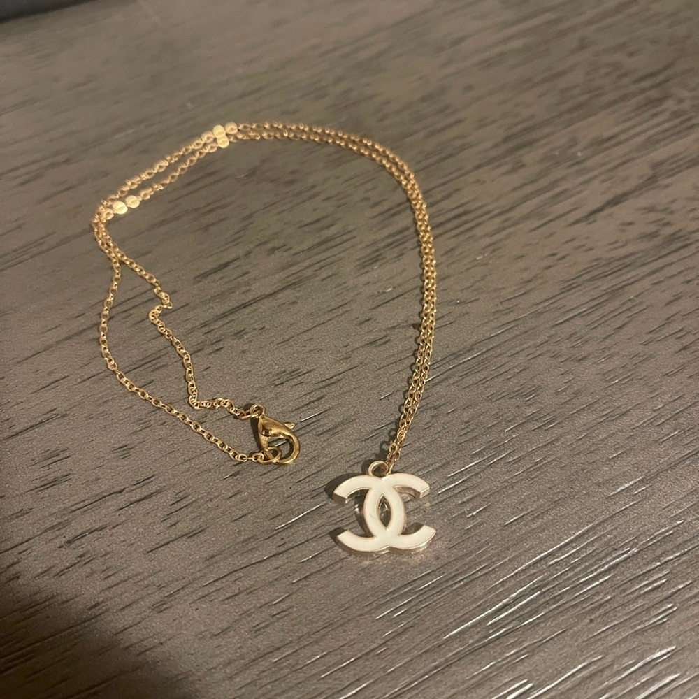 Chanel Button necklace